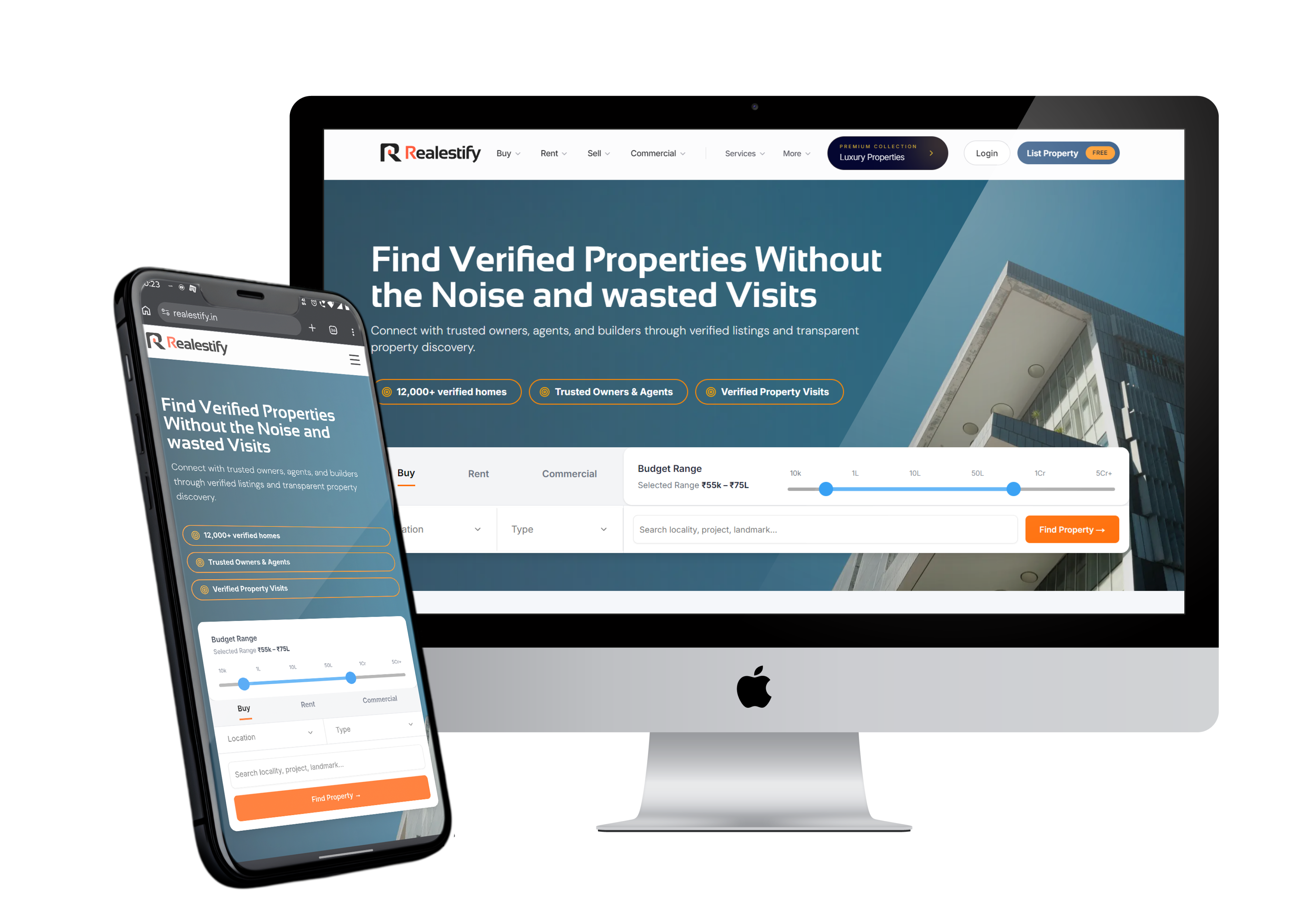 Designing a structured real estate platform with operational clarity | Realestify case study preview